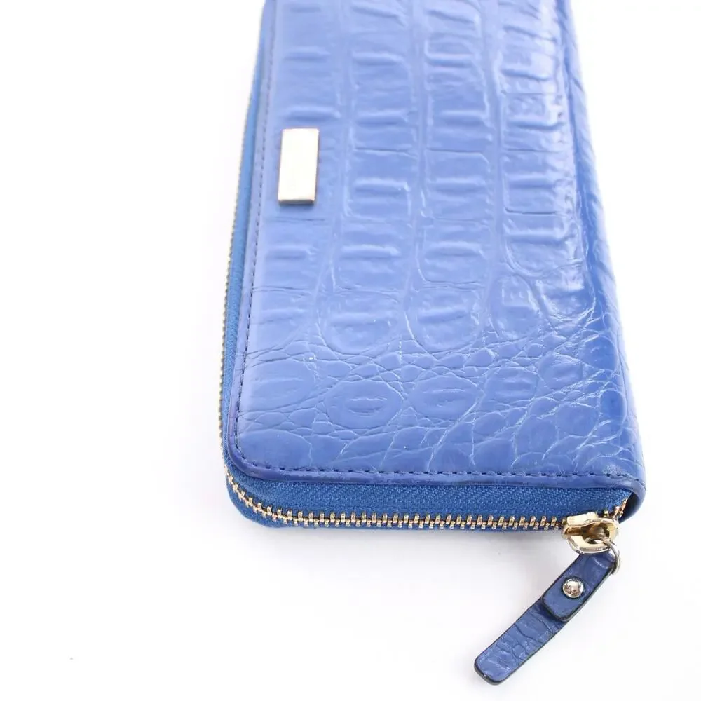 Kate Spade Cobalt Croc Wallet